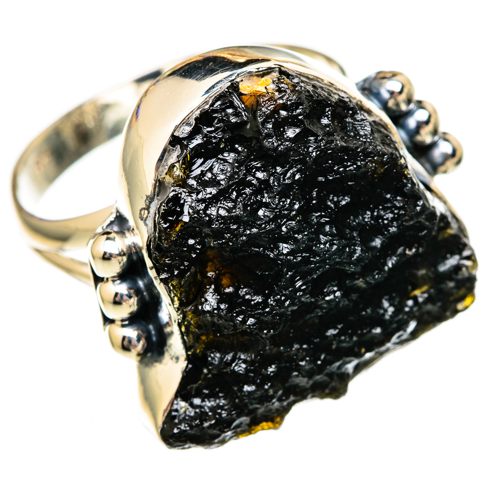 Tektite Rings handcrafted by Ana Silver Co - RING106070 - Photo 2