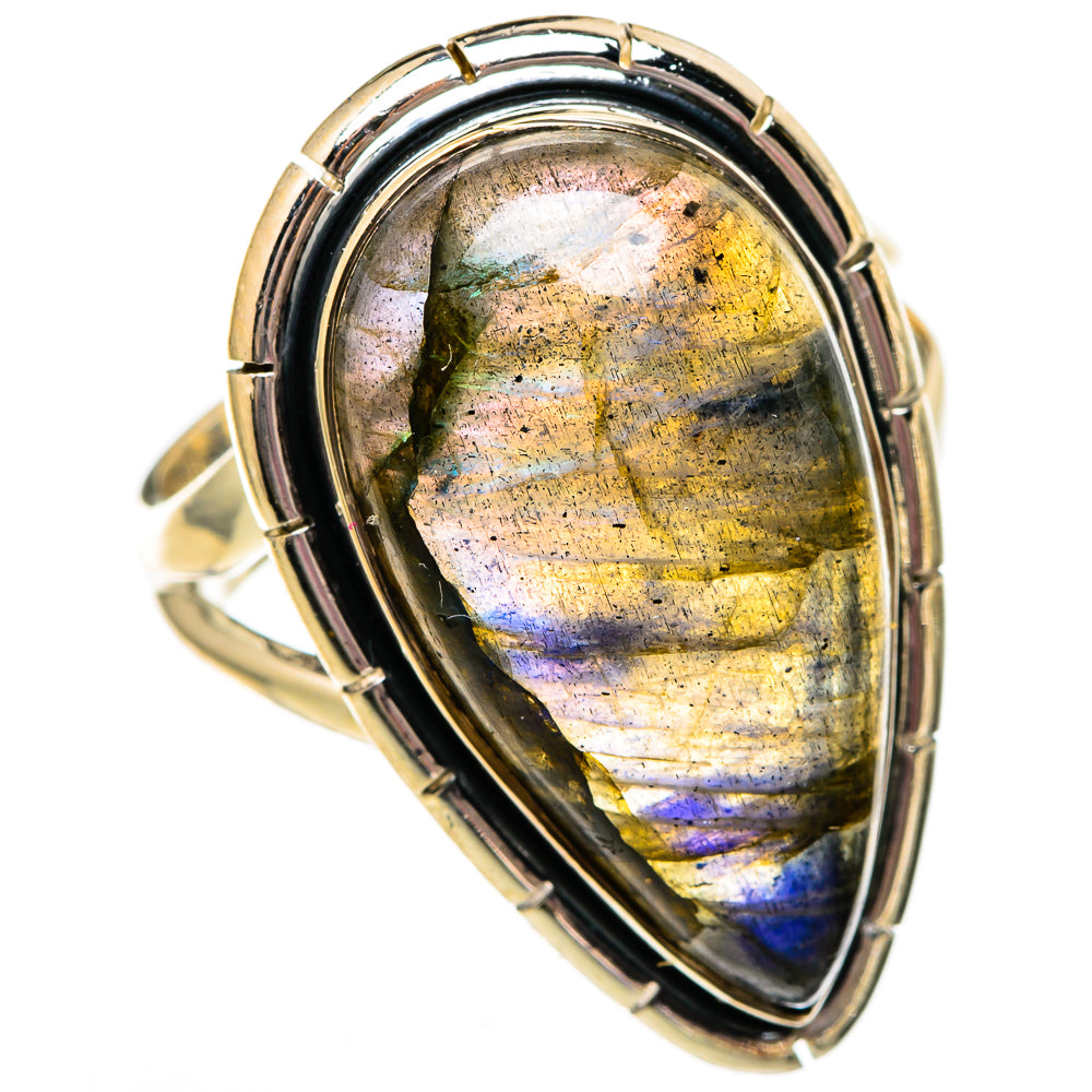 Labradorite Rings handcrafted by Ana Silver Co - RING106081 - Photo 2