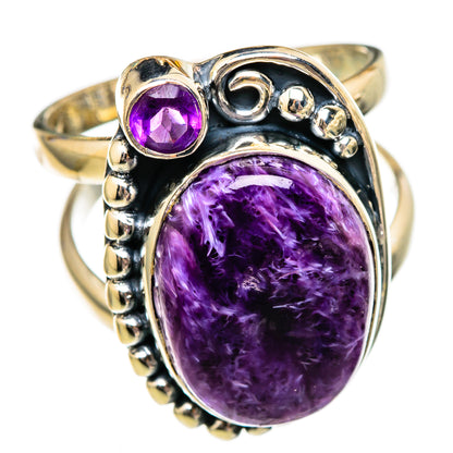Charoite Rings handcrafted by Ana Silver Co - RING106097 - Photo 2