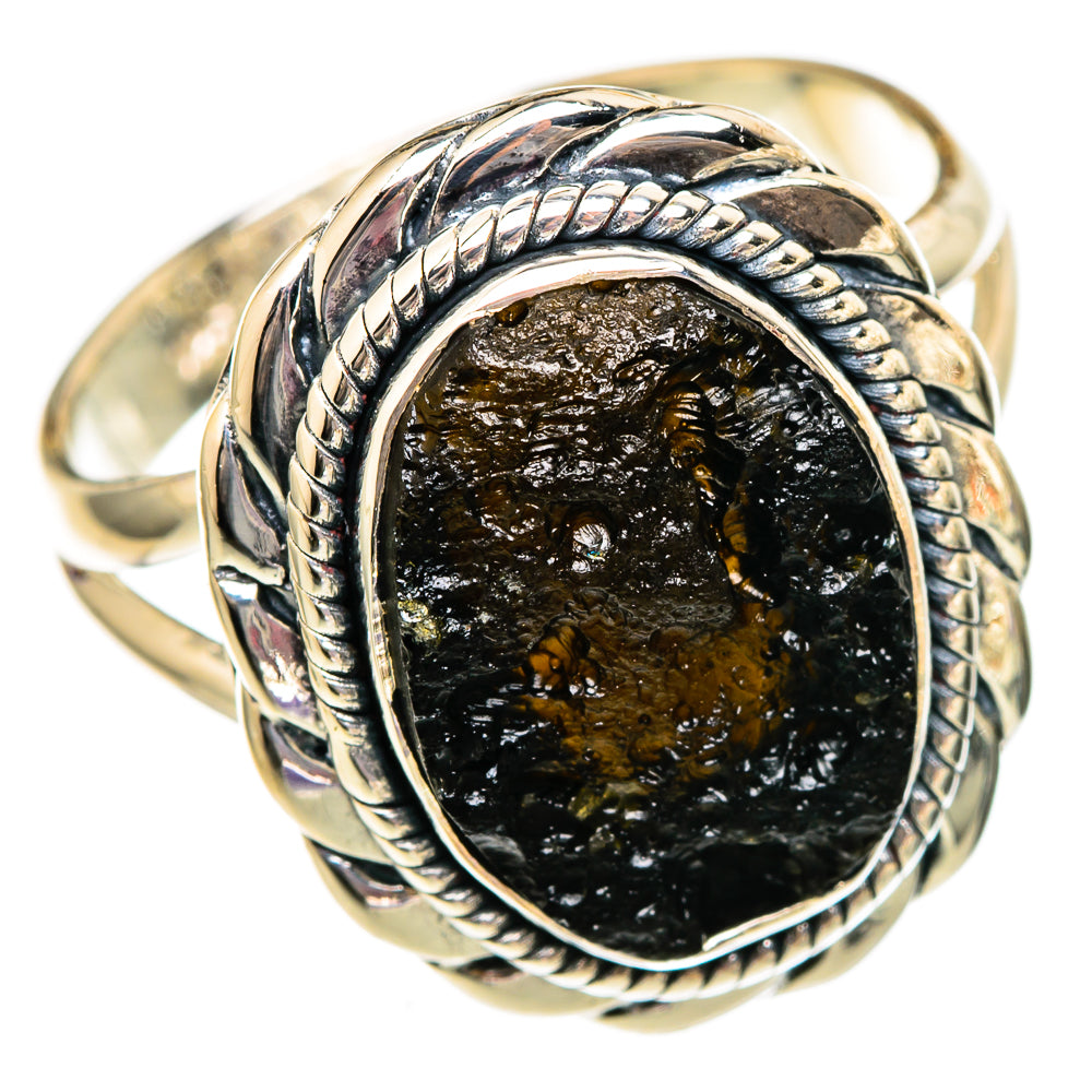 Tektite Rings handcrafted by Ana Silver Co - RING106101 - Photo 2
