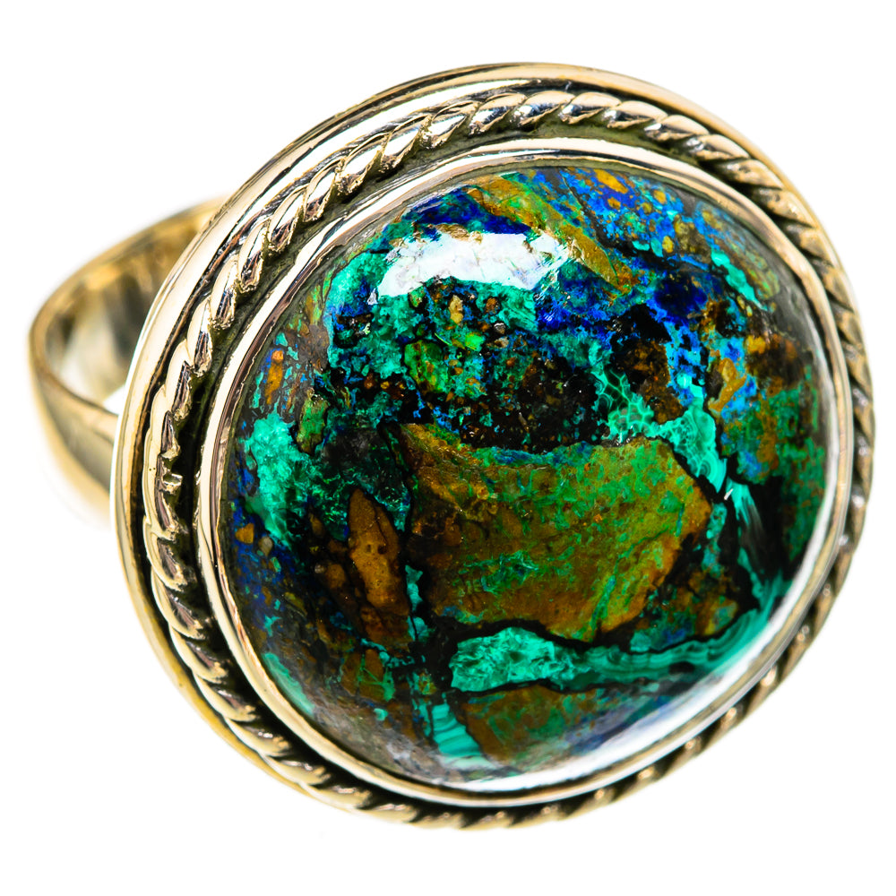 Chrysocolla Rings handcrafted by Ana Silver Co - RING106107 - Photo 2