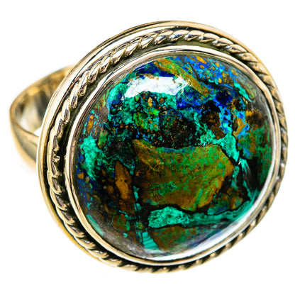 Chrysocolla Rings handcrafted by Ana Silver Co - RING106107 - Photo 2