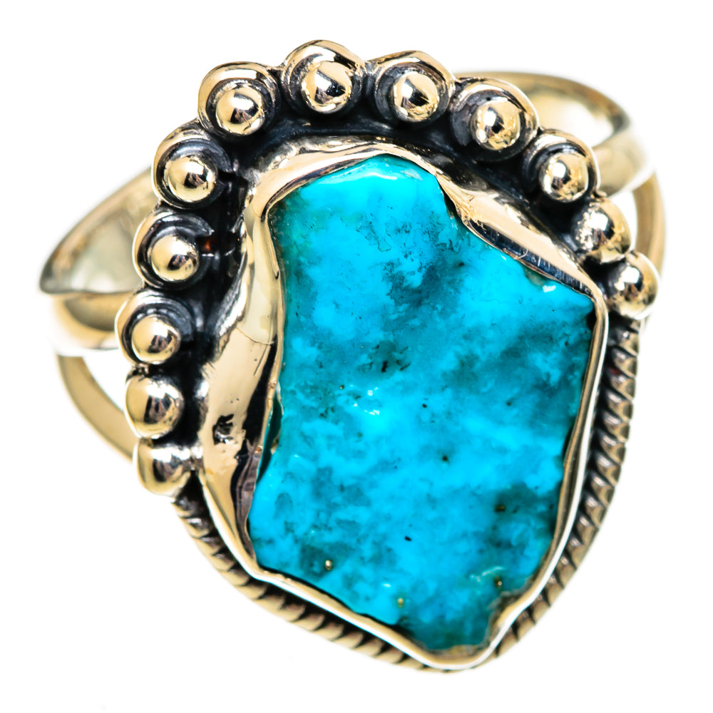 Chrysocolla Rings handcrafted by Ana Silver Co - RING106113 - Photo 2