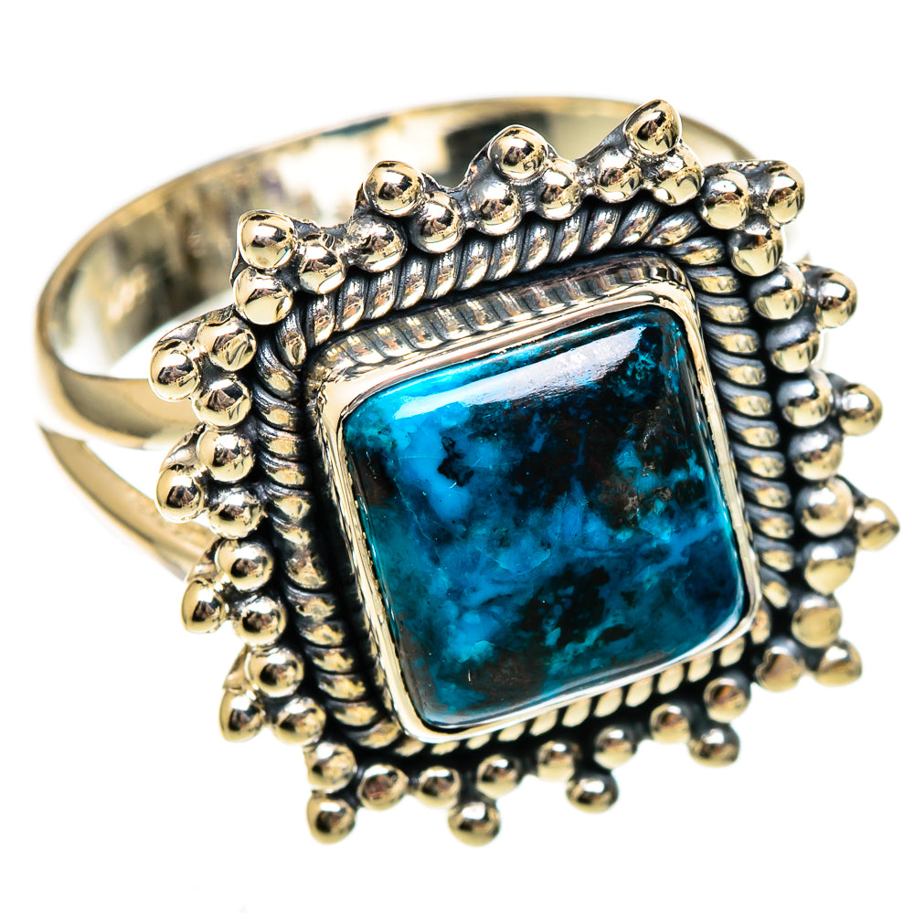 Shattuckite Rings handcrafted by Ana Silver Co - RING106114 - Photo 2