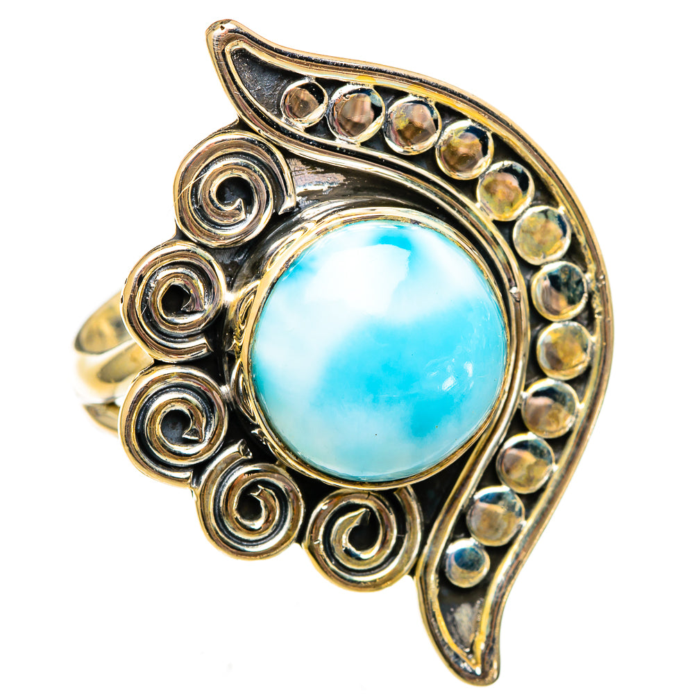 Larimar Rings handcrafted by Ana Silver Co - RING106117 - Photo 2