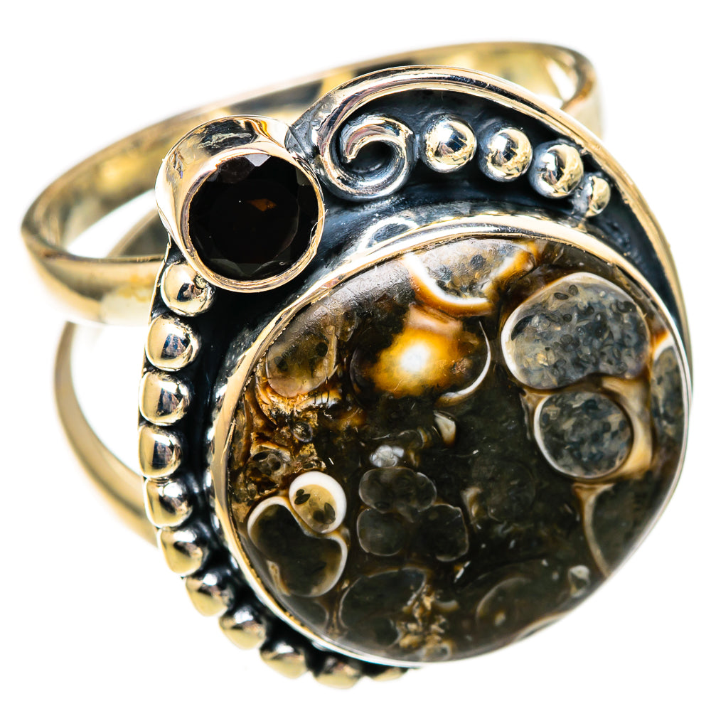 Turritella Agate Rings handcrafted by Ana Silver Co - RING106125 - Photo 2