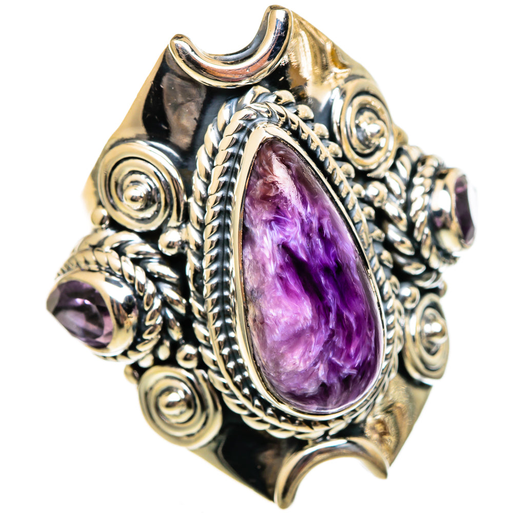 Charoite Rings handcrafted by Ana Silver Co - RING106139 - Photo 2