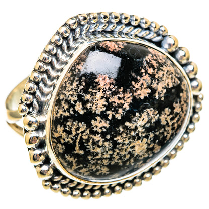 Fireworks Obsidian Rings handcrafted by Ana Silver Co - RING106143 - Photo 2
