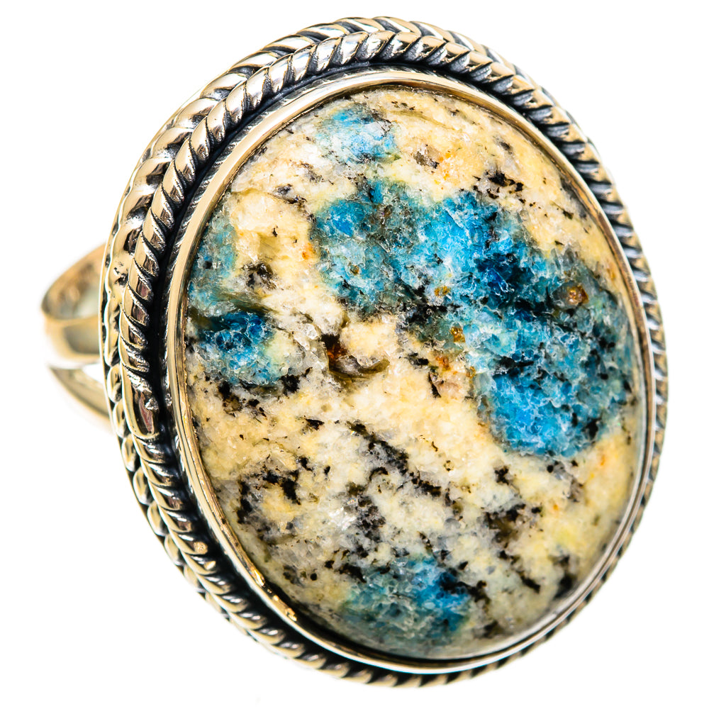 K2 Blue Azurite Rings handcrafted by Ana Silver Co - RING106152 - Photo 2