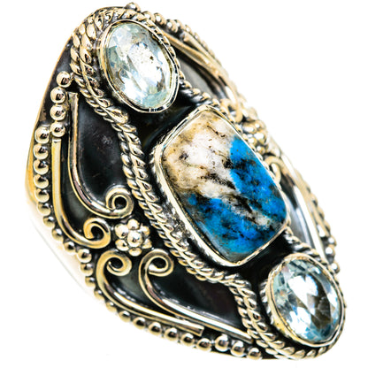 K2 Blue Azurite Rings handcrafted by Ana Silver Co - RING106153 - Photo 2