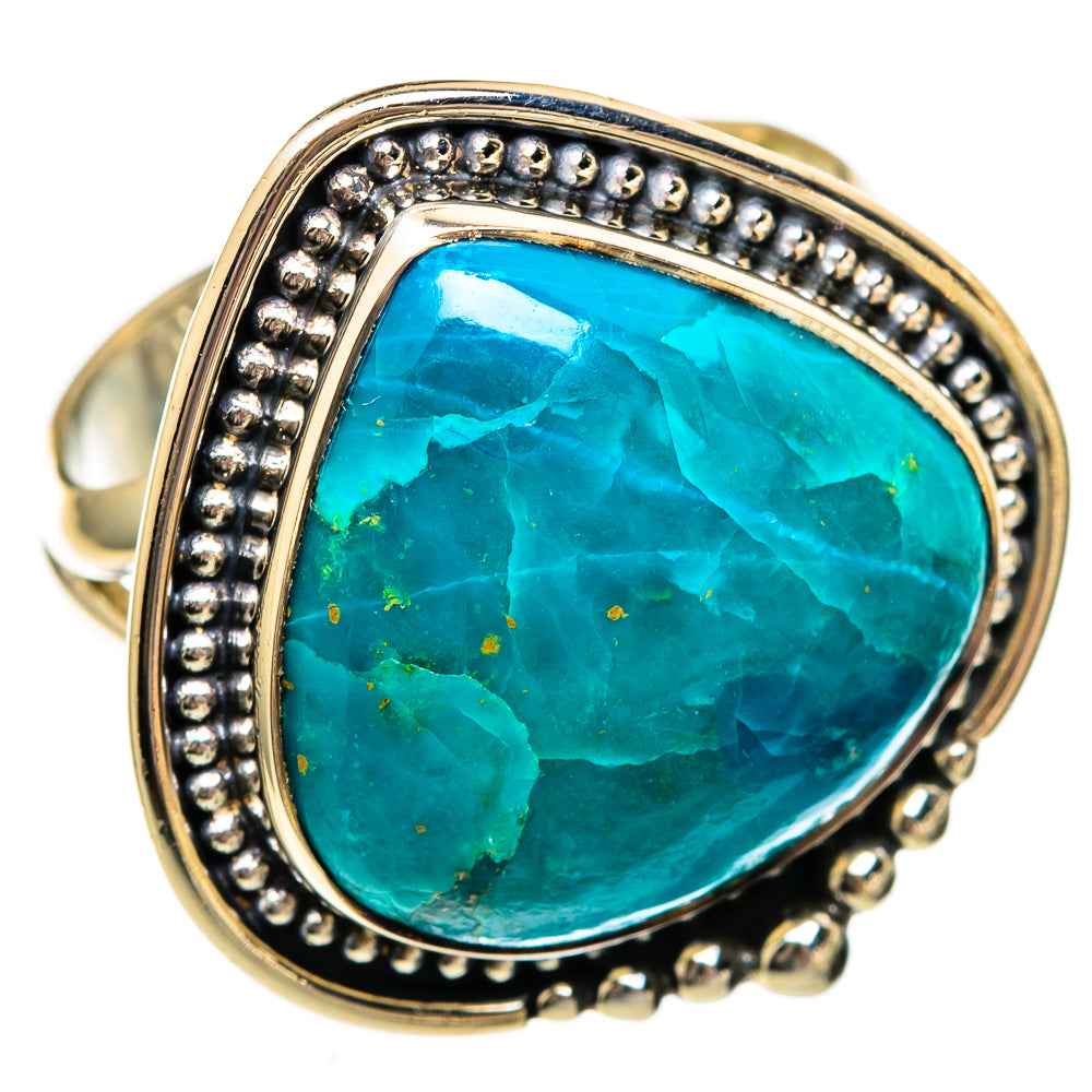 Chrysocolla Rings handcrafted by Ana Silver Co - RING106154 - Photo 2