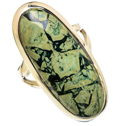Brecciated Green Jasper Rings handcrafted by Ana Silver Co - RING106158 - Photo 2