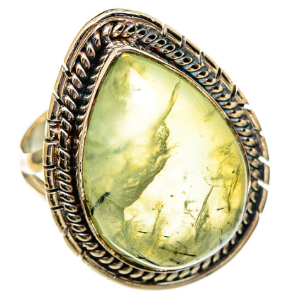 Prehnite Rings handcrafted by Ana Silver Co - RING106159 - Photo 2