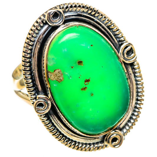 Chrysoprase Rings handcrafted by Ana Silver Co - RING106162 - Photo 2