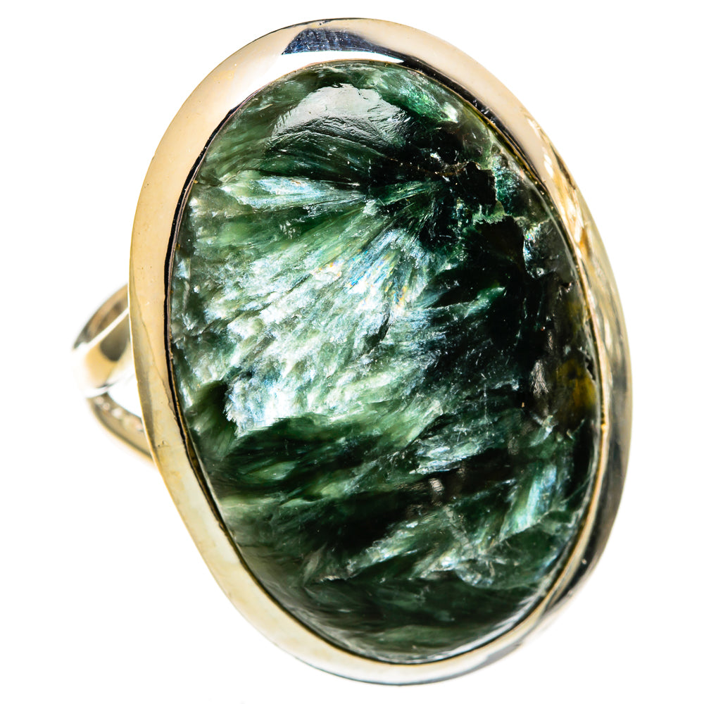 Seraphinite Rings handcrafted by Ana Silver Co - RING106165 - Photo 2