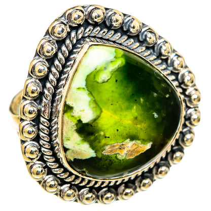Australian Green Opal Rings handcrafted by Ana Silver Co - RING106166 - Photo 2