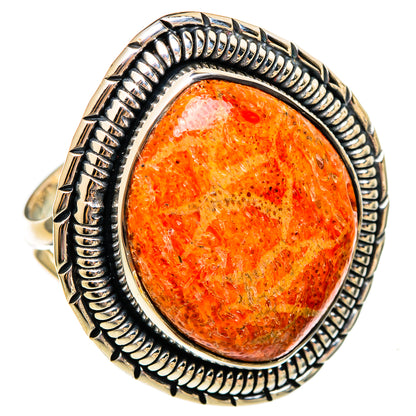Sponge Coral Rings handcrafted by Ana Silver Co - RING106177 - Photo 2