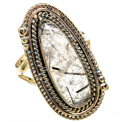 Tourmalinated Quartz Rings handcrafted by Ana Silver Co - RING106184 - Photo 2