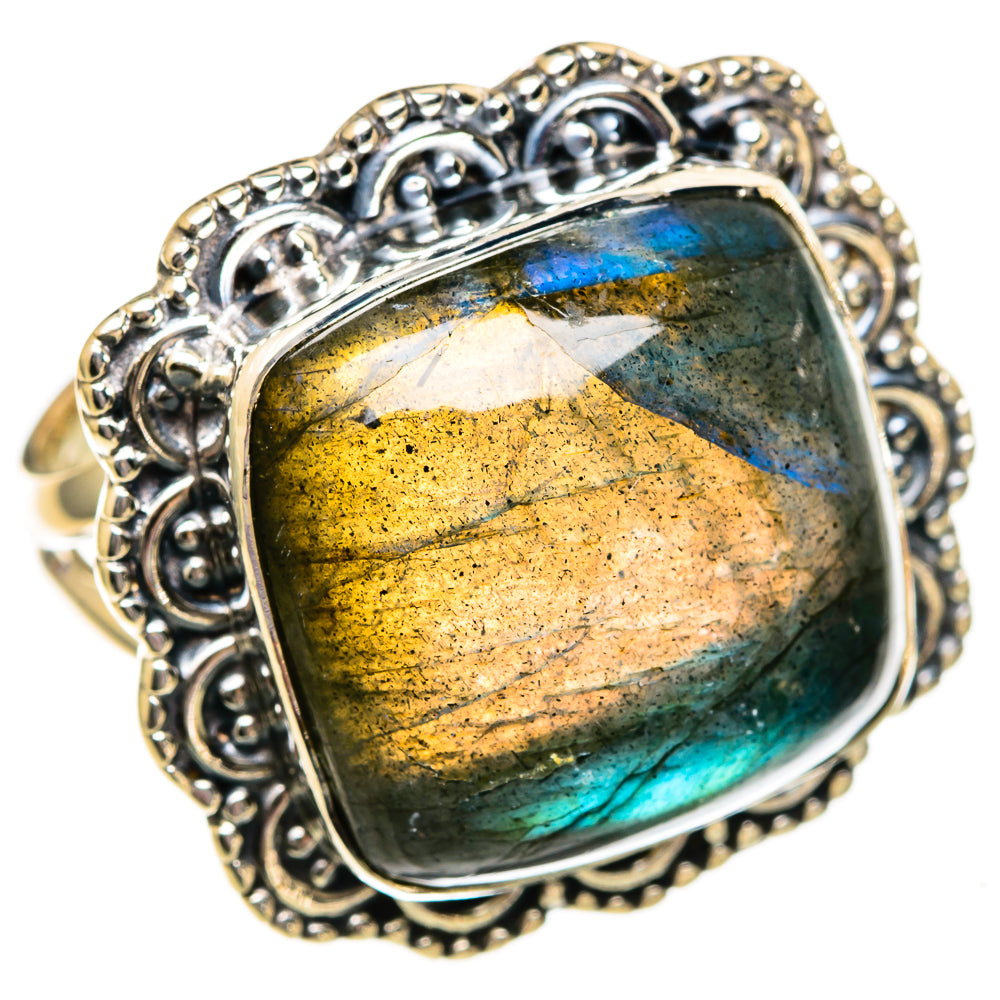 Labradorite Rings handcrafted by Ana Silver Co - RING106192 - Photo 2