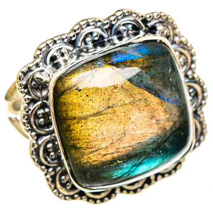 Labradorite Rings handcrafted by Ana Silver Co - RING106192 - Photo 2