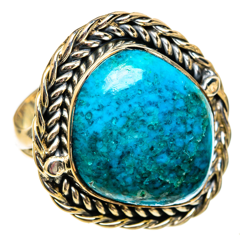 Chrysocolla Rings handcrafted by Ana Silver Co - RING106194 - Photo 2