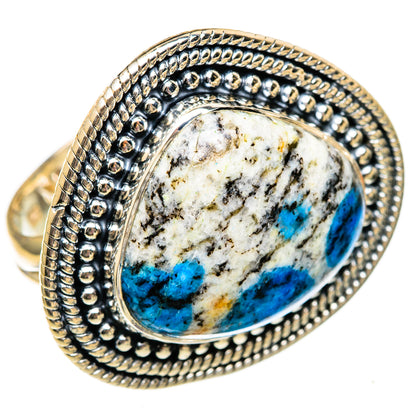K2 Blue Azurite Rings handcrafted by Ana Silver Co - RING106198 - Photo 2