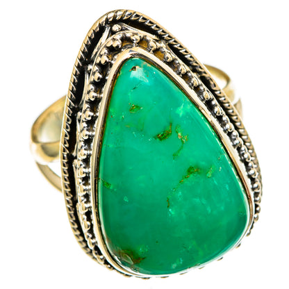 Chrysocolla Rings handcrafted by Ana Silver Co - RING106201 - Photo 2