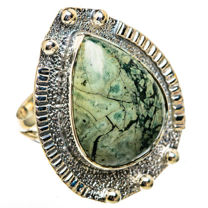 Lizard Jasper Rings handcrafted by Ana Silver Co - RING106204 - Photo 2