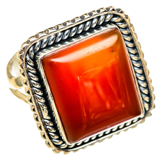 Carnelian Rings handcrafted by Ana Silver Co - RING106213 - Photo 2