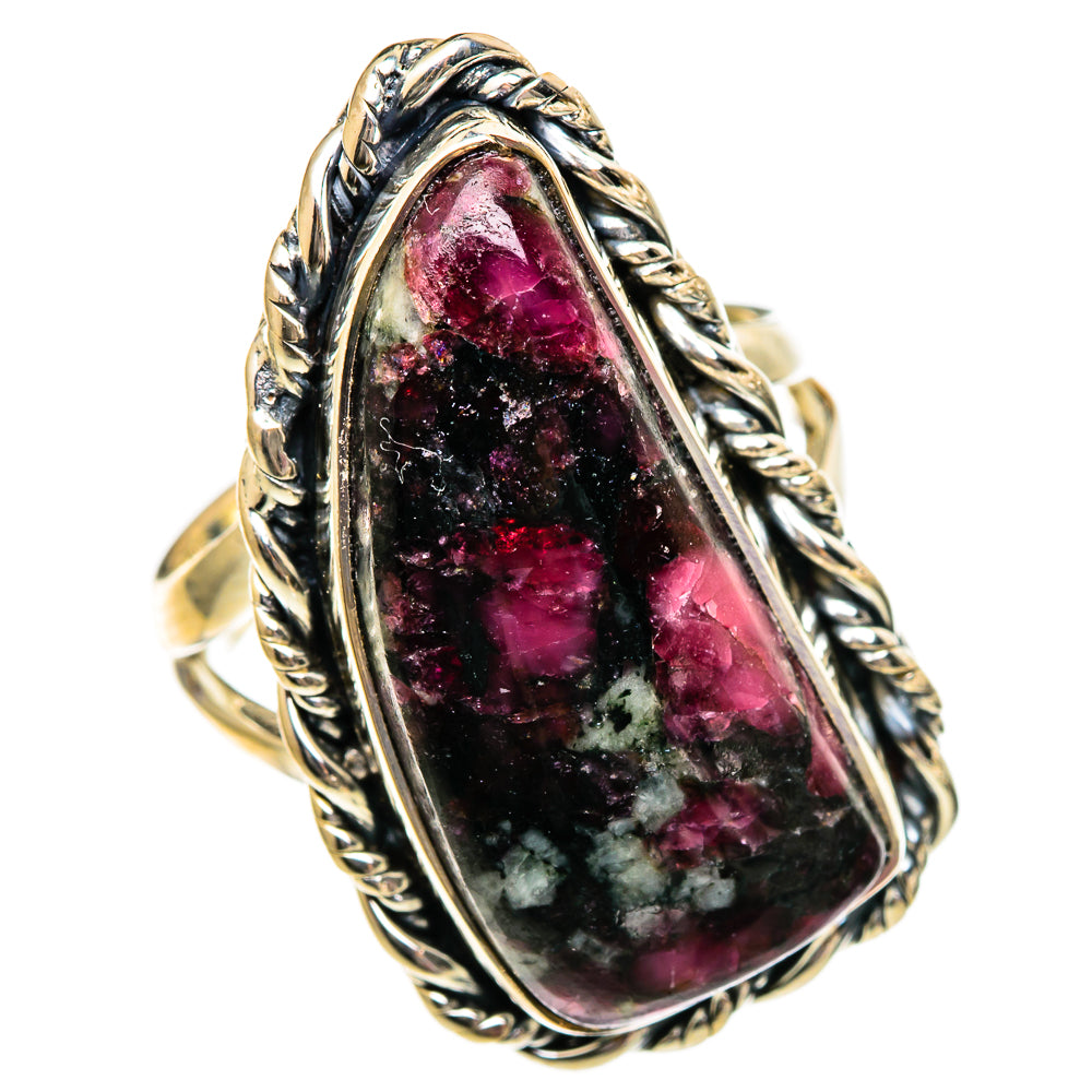 Russian Eudialyte Rings handcrafted by Ana Silver Co - RING106217 - Photo 2