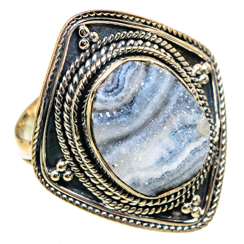 Desert Druzy Rings handcrafted by Ana Silver Co - RING106230 - Photo 2