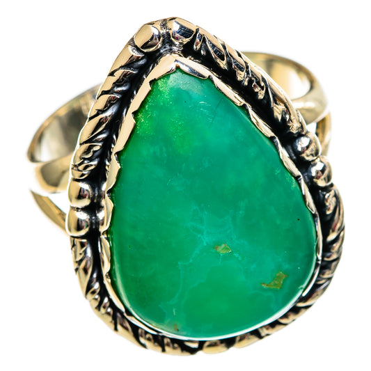 Chrysoprase Rings handcrafted by Ana Silver Co - RING106239 - Photo 2