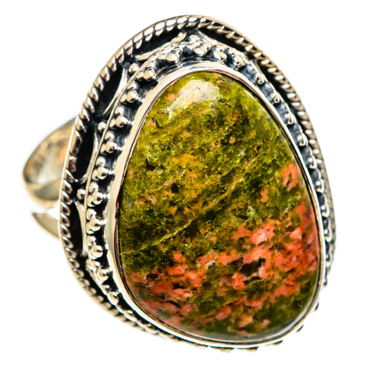 Unakite Rings handcrafted by Ana Silver Co - RING106241 - Photo 2