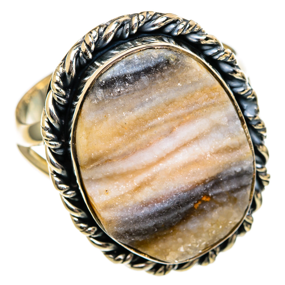 Desert Druzy Rings handcrafted by Ana Silver Co - RING106270 - Photo 2