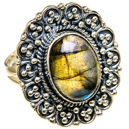 Labradorite Rings handcrafted by Ana Silver Co - RING106274 - Photo 2