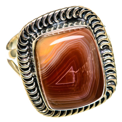 Botswana Agate Rings handcrafted by Ana Silver Co - RING106289 - Photo 2