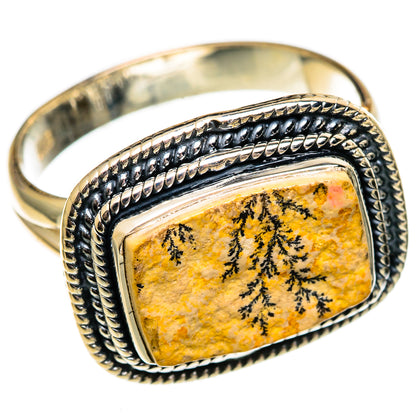 Germany Psilomelane Dendrite Rings handcrafted by Ana Silver Co - RING106290 - Photo 2