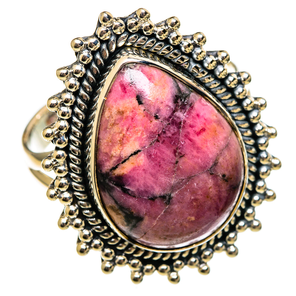 Rhodonite Rings handcrafted by Ana Silver Co - RING106293 - Photo 2