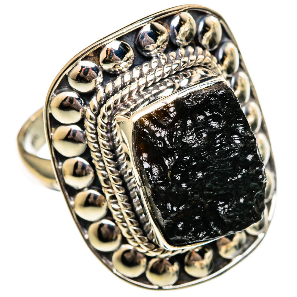 Tektite Rings handcrafted by Ana Silver Co - RING106298 - Photo 2