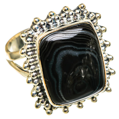 Psilomelane Rings handcrafted by Ana Silver Co - RING106299 - Photo 2