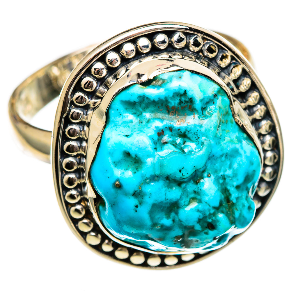 Chrysocolla Rings handcrafted by Ana Silver Co - RING106311 - Photo 2