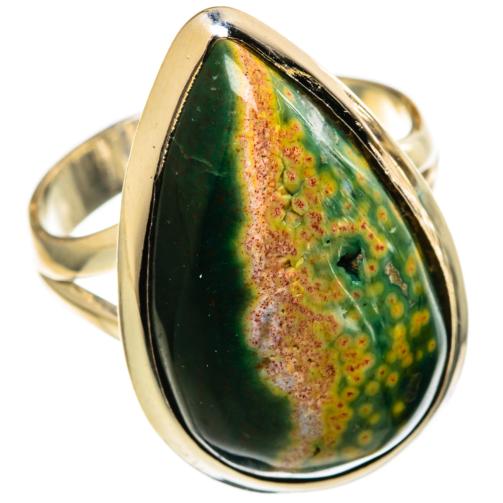 Ocean Jasper Rings handcrafted by Ana Silver Co - RING106317 - Photo 2