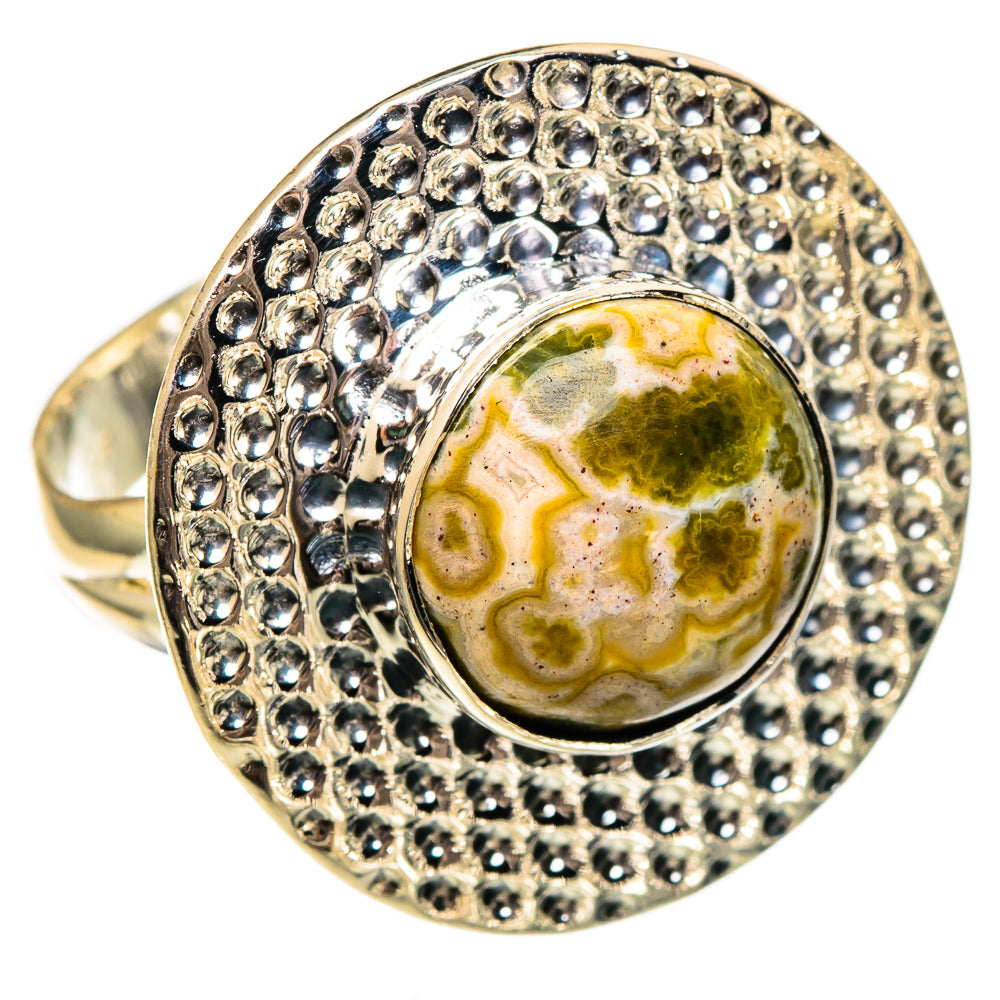 Ocean Jasper Rings handcrafted by Ana Silver Co - RING106318 - Photo 2