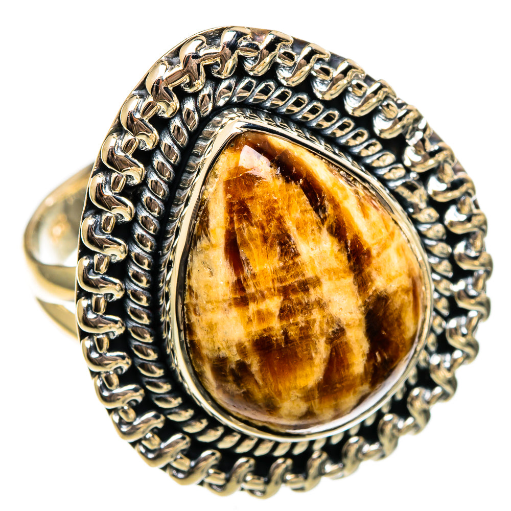 Peanut Wood Jasper Rings handcrafted by Ana Silver Co - RING106323 - Photo 2