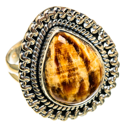 Peanut Wood Jasper Rings handcrafted by Ana Silver Co - RING106323 - Photo 2