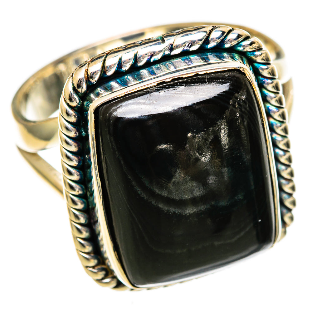 Psilomelane Rings handcrafted by Ana Silver Co - RING106335 - Photo 2