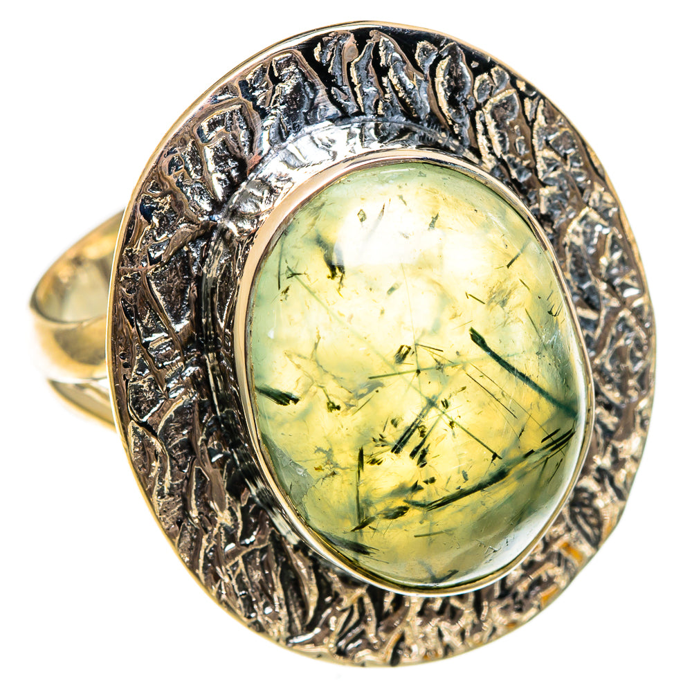 Prehnite Rings handcrafted by Ana Silver Co - RING106356 - Photo 2