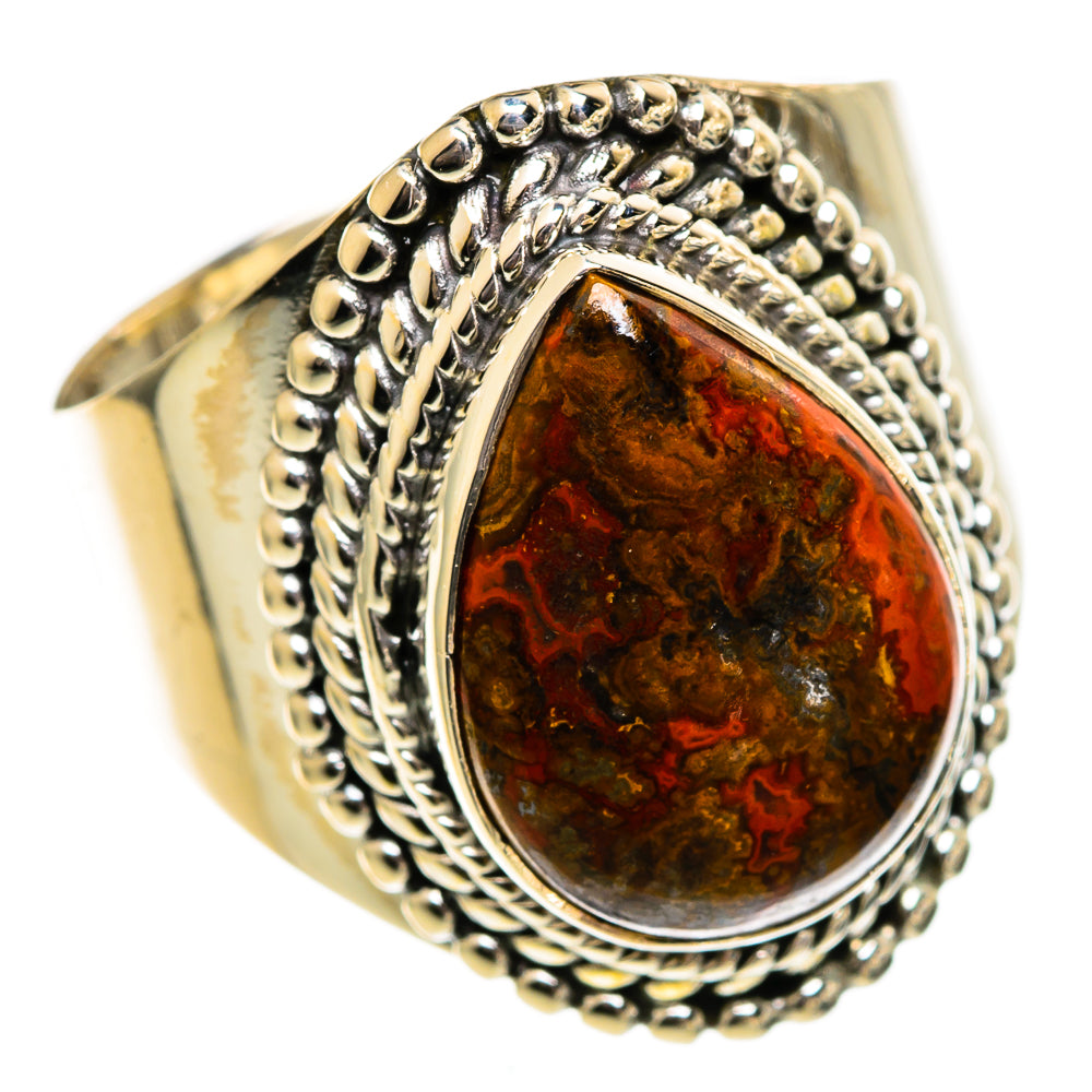 Moroccan Agate Rings handcrafted by Ana Silver Co - RING106361 - Photo 2