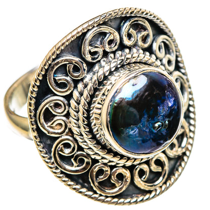 Titanium Pearl Rings handcrafted by Ana Silver Co - RING106366 - Photo 2