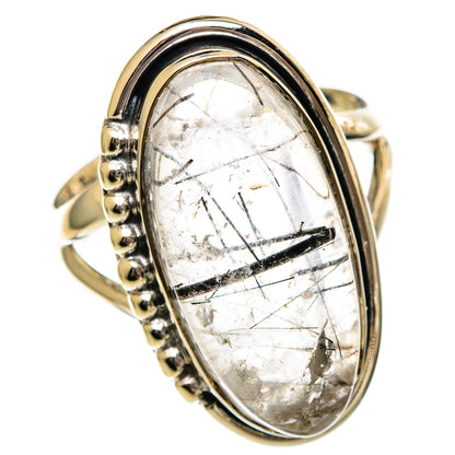 Tourmalinated Quartz Rings handcrafted by Ana Silver Co - RING106371 - Photo 2